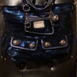 Coach poppy sequin handbag